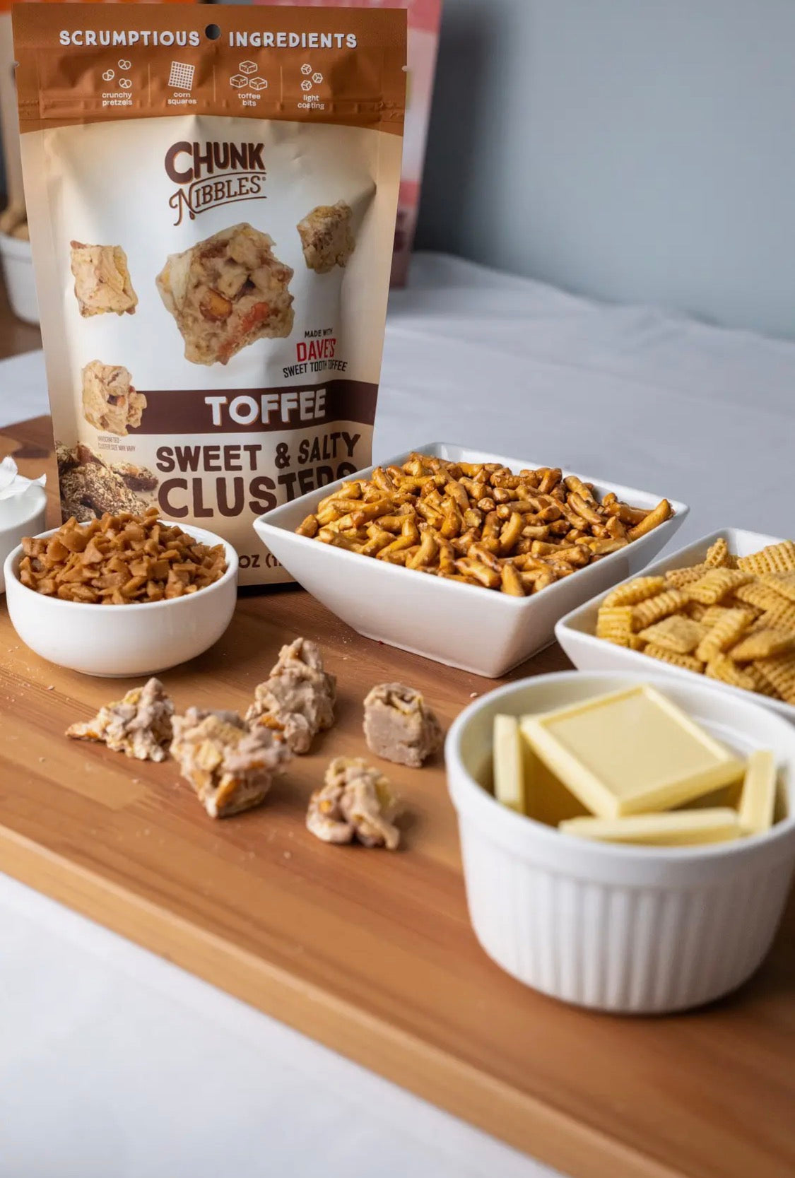 Chunk Nibbles Toffe Sweet & Salty Clusters Peanut-Free Handcrafted 120.5g