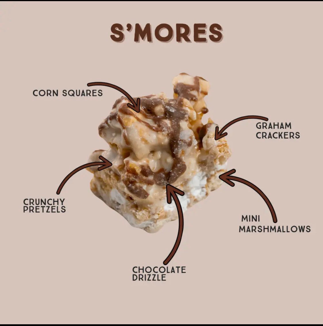 Chunk Nibbles S'mores Sweet & Salty Clusters Handcrafted Peanut-Free,  4.25oz Bag
